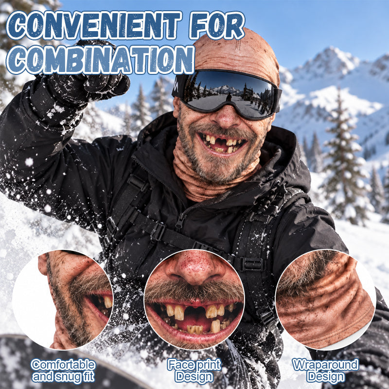 🎁😂 Funny, realistic ski mask – The perfect gift for winter enthusiasts! ⛄