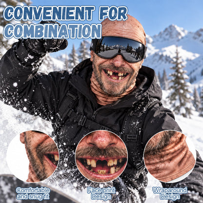 🎁😂 Funny, realistic ski mask – The perfect gift for winter enthusiasts! ⛄